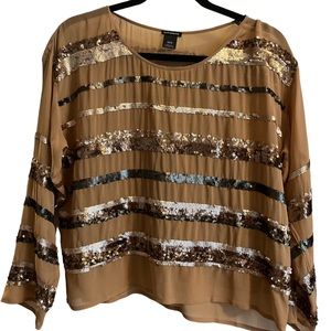 CLUB MONACO silk top